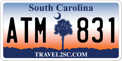 SC license plate ATM831