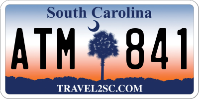 SC license plate ATM841