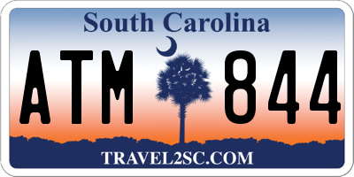 SC license plate ATM844