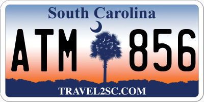 SC license plate ATM856
