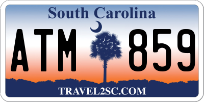 SC license plate ATM859