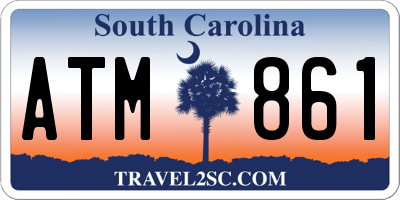 SC license plate ATM861