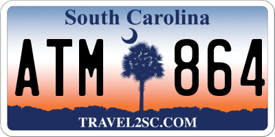 SC license plate ATM864