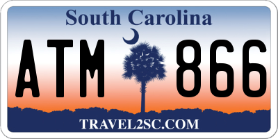 SC license plate ATM866
