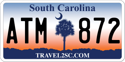SC license plate ATM872