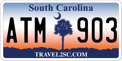 SC license plate ATM903