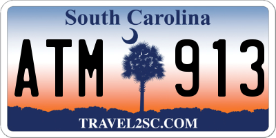 SC license plate ATM913