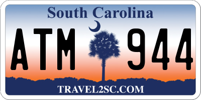 SC license plate ATM944