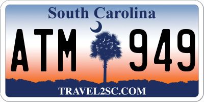 SC license plate ATM949