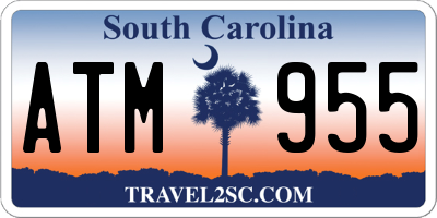 SC license plate ATM955