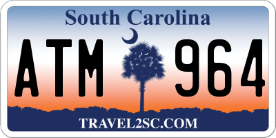 SC license plate ATM964