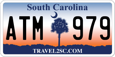 SC license plate ATM979