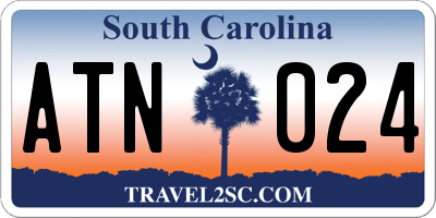 SC license plate ATN024