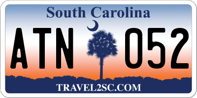 SC license plate ATN052