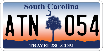 SC license plate ATN054