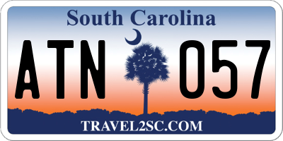 SC license plate ATN057