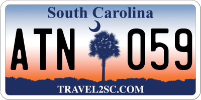 SC license plate ATN059
