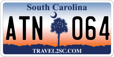 SC license plate ATN064