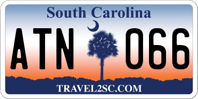 SC license plate ATN066