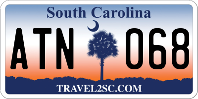SC license plate ATN068