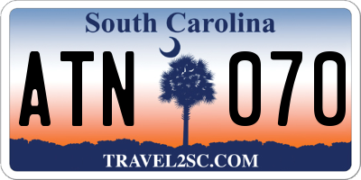 SC license plate ATN070