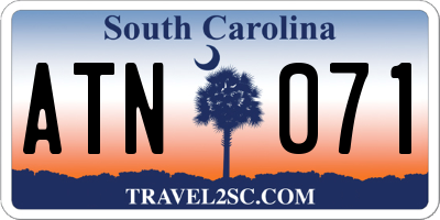 SC license plate ATN071