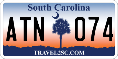 SC license plate ATN074