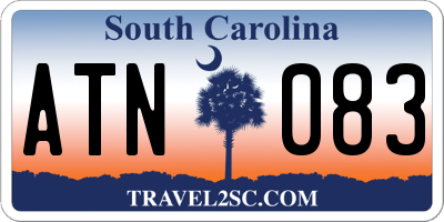 SC license plate ATN083