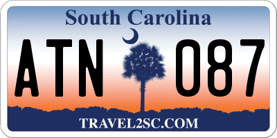 SC license plate ATN087