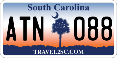 SC license plate ATN088