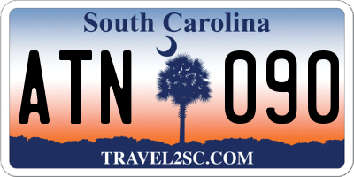 SC license plate ATN090