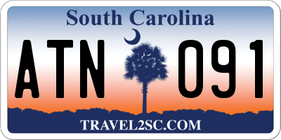 SC license plate ATN091