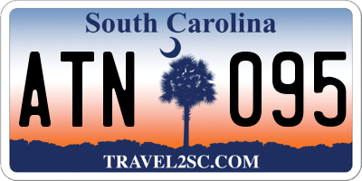 SC license plate ATN095