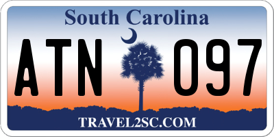 SC license plate ATN097
