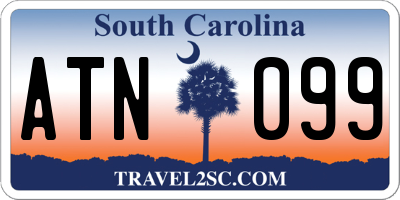 SC license plate ATN099