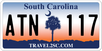 SC license plate ATN117