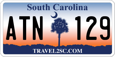 SC license plate ATN129