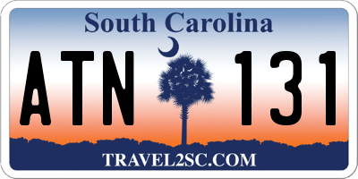 SC license plate ATN131