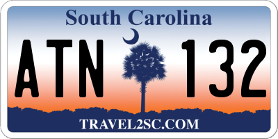 SC license plate ATN132