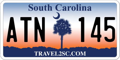 SC license plate ATN145