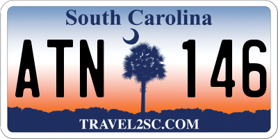 SC license plate ATN146