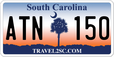 SC license plate ATN150