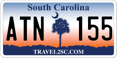 SC license plate ATN155