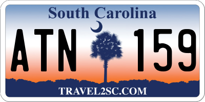 SC license plate ATN159