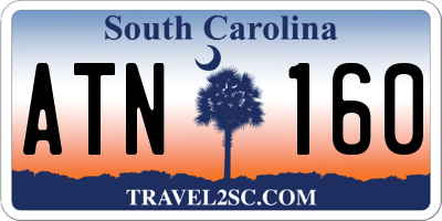 SC license plate ATN160