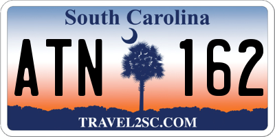 SC license plate ATN162