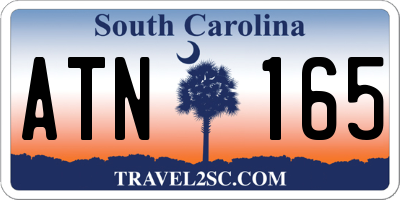 SC license plate ATN165
