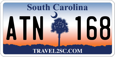 SC license plate ATN168