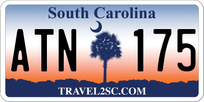 SC license plate ATN175