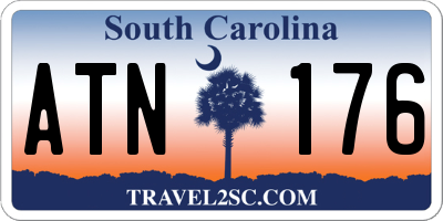 SC license plate ATN176